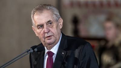 Президент Чехии госпитализирован с травмой
