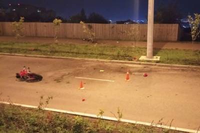 В Красноярске мотоциклист влетел в столб и погиб
