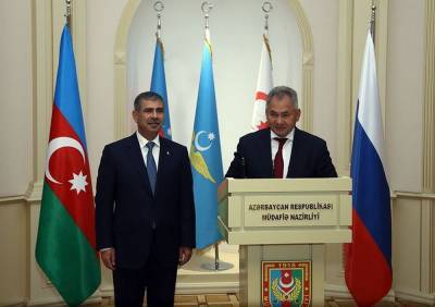 Шойгу: Россия не предпринимает никаких шагов против Азербайджана
