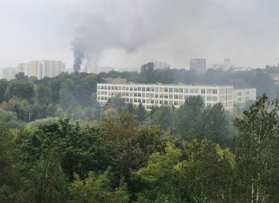 Появилось видео с места взрыва в жилом доме в Москве