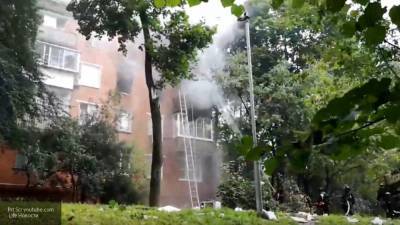 Кадры пожара на Кубинке попали на видео