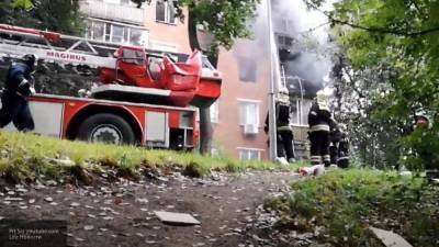 Пожар после хлопка газа в Москве потушен