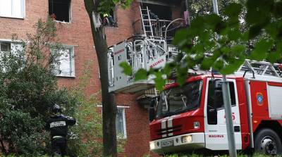 В Москве произошел пожар в жилом доме, есть пострадавшие