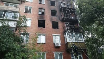 Эвакуированных при пожаре на западе Москвы обеспечат временным жильем