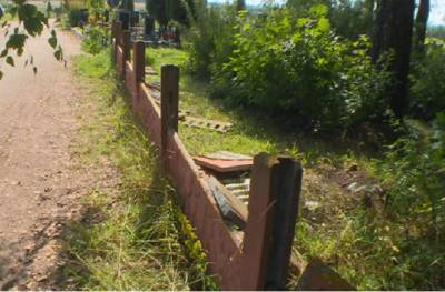 В Смоленской области осквернитель могил разнес забор на кладбище