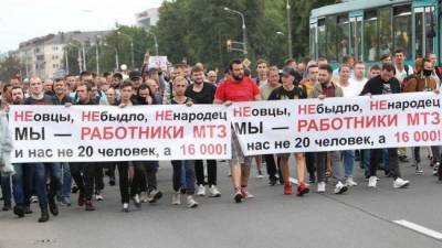 Профсоюзы Польши собрали для протестующих в Белоруссии деньги и еду