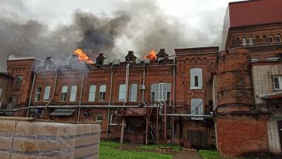 В Вологде произошёл пожар на ликёро-водочном заводе "Русский Север"
