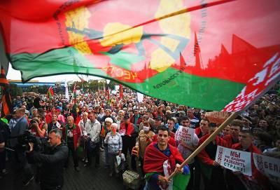 В Белоруссии усилились митинги в поддержку Лукашенко