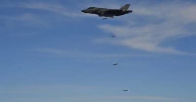 Сброс восьми бомб из F-35 показали на видео
