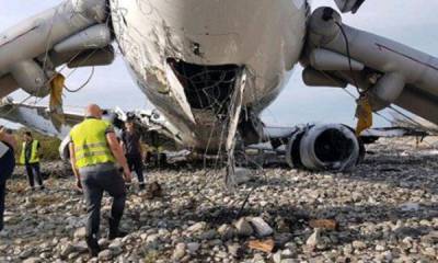 СК завершил расследование дела об аварии Boeing, выкатившегося в реку в Сочи