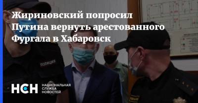 Жириновский попросил Путина вернуть арестованного Фургала в Хабаровск