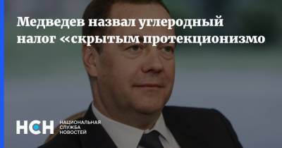 Медведев назвал углеродный налог «скрытым протекционизмом»