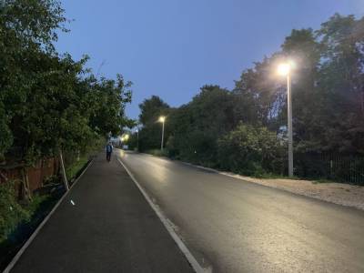 Новые фонари появились на улицах Перевоза