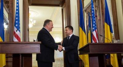 Зеленский обсудил с госсекретарем США перемирие на Донбассе