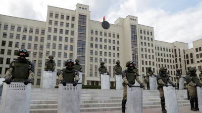 Милиция Минска сообщила о задержаниях на акции протеста у правительства