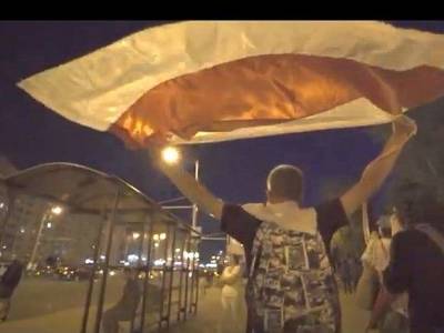 Момент задержания протестующих в Минске попал на видео