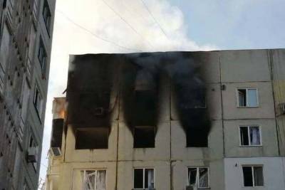Взрыв в Керчи: после хлопка загорелась квартира на девятом этаже