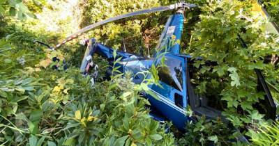Фото: последствия аварийной посадки вертолета в Сочи
