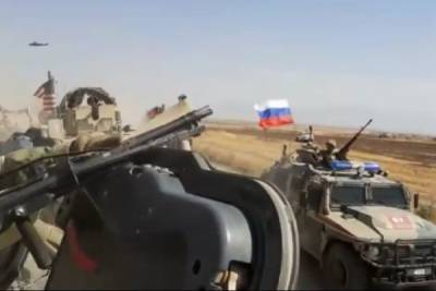 Жесткий прессинг американских военных российскими БТРами в Сирии попал на видео