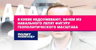 В Киеве недоумевают, зачем из Навального лепят фигуру...