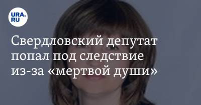 Свердловский депутат попал под следствие из-за «мертвой души»