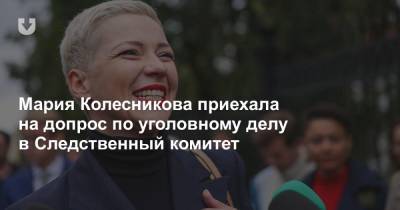 Мария Колесникова приехала на допрос по уголовному делу в Следственный комитет
