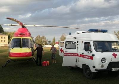 В Сасове 17-летнего юношу эвакуировали на вертолете санавиации