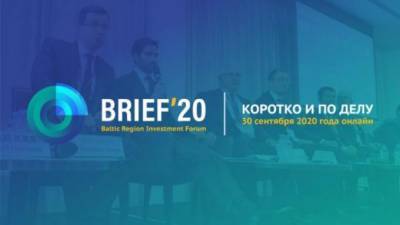 Осенью в Ленобласти пройдет инвестиционный форум BRIEF ´ 2020