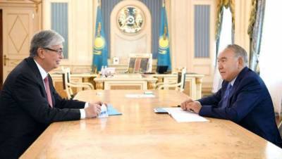 Токаев и Назарбаев обсудили повестку заседания политбюро Nur Otan