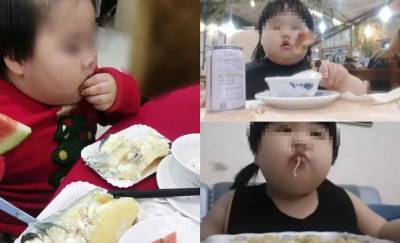 Родители из Китая откормили 3-летнюю дочку, чтобы зарабатывать на видео, где она ест