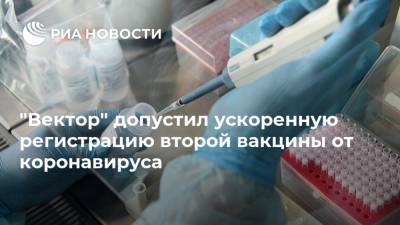 "Вектор" допустил ускоренную регистрацию второй вакцины от коронавируса