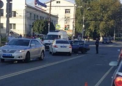 Полиция рассказала о ДТП с участием машины ДПС в центре Рязани