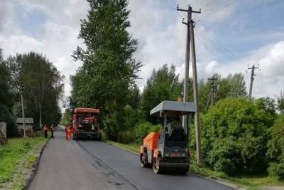 В Дновском районе завершается ремонт дороги Загузье – Хотовань – Заклинье - граница Порховского района