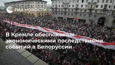 В Кремле обеспокоены экономическими последствиями событий в Белоруссии