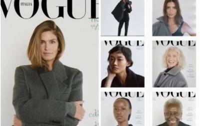 100 обложек — 100 историй. Синди Кроуфорд, Ирина Шейк, Кайя Гербер и другие звезды в новом номере Vogue (ФОТО)