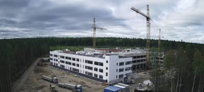 Строительство современной школы в Петрозаводске на 1350 мест ведется в соответствии с графиком