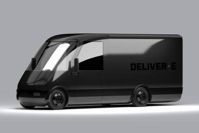 Американский стартап Bollinger представил прототип электрического фургона для служб доставки Deliver-E с батареями от 70 до 210 кВтч