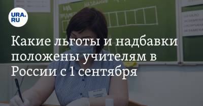 Какие льготы и надбавки положены учителям в России с 1 сентября