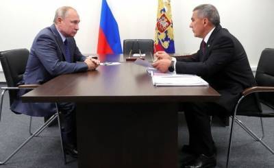 Минниханов — Путину: «Обращаюсь к вам за поддержкой в справедливом распределении финансовой помощи»