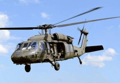 Два человека погибли при падении военного вертолета в США