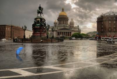 В Петербурге 29 августа будет прохладно и дождливо