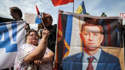 В Хабаровске прошла пятидесятая акция протеста в поддержку Сергея Фургала