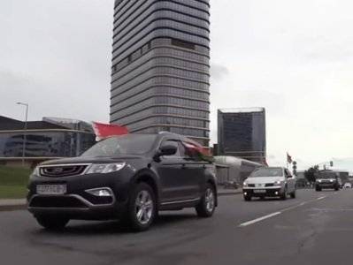 В Минске стартовал автопробег в поддержку Лукашенко