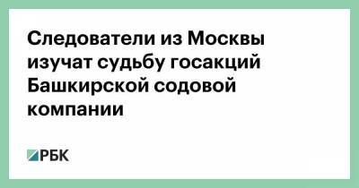Следователи из Москвы изучат судьбу госакций Башкирской содовой компании