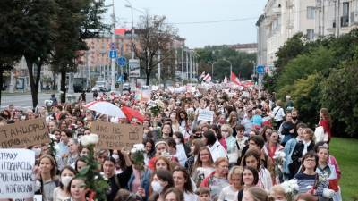 В Минске завершилась женская акция протеста