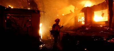 Серьезный пожар произошел в Карелии – на месте работали более 20 спасателей