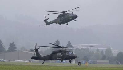В Литву прибыли на учения 9 военных вертолётов США