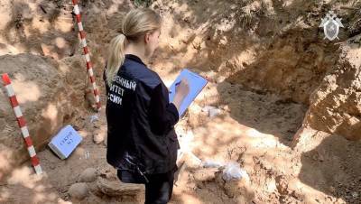 Останки более 50 человек обнаружили на территории бывшего концлагеря под Псковом
