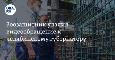 Зоозащитник удалил видеообращение к челябинскому губернатору. СКРИН