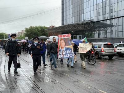 Видеофакт. Хабаровчане вышли на новое шествие против Путина
